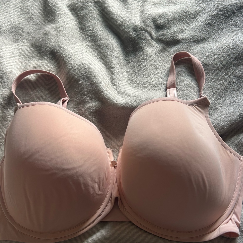 Curvy Couture Pink T-Shirt Bra Molded Cup Intimates